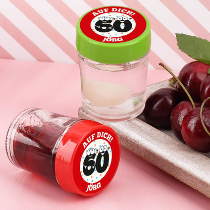 zwei Sorten zur Auswahl mit Ihrem Namen und Wunschtext bedruckt