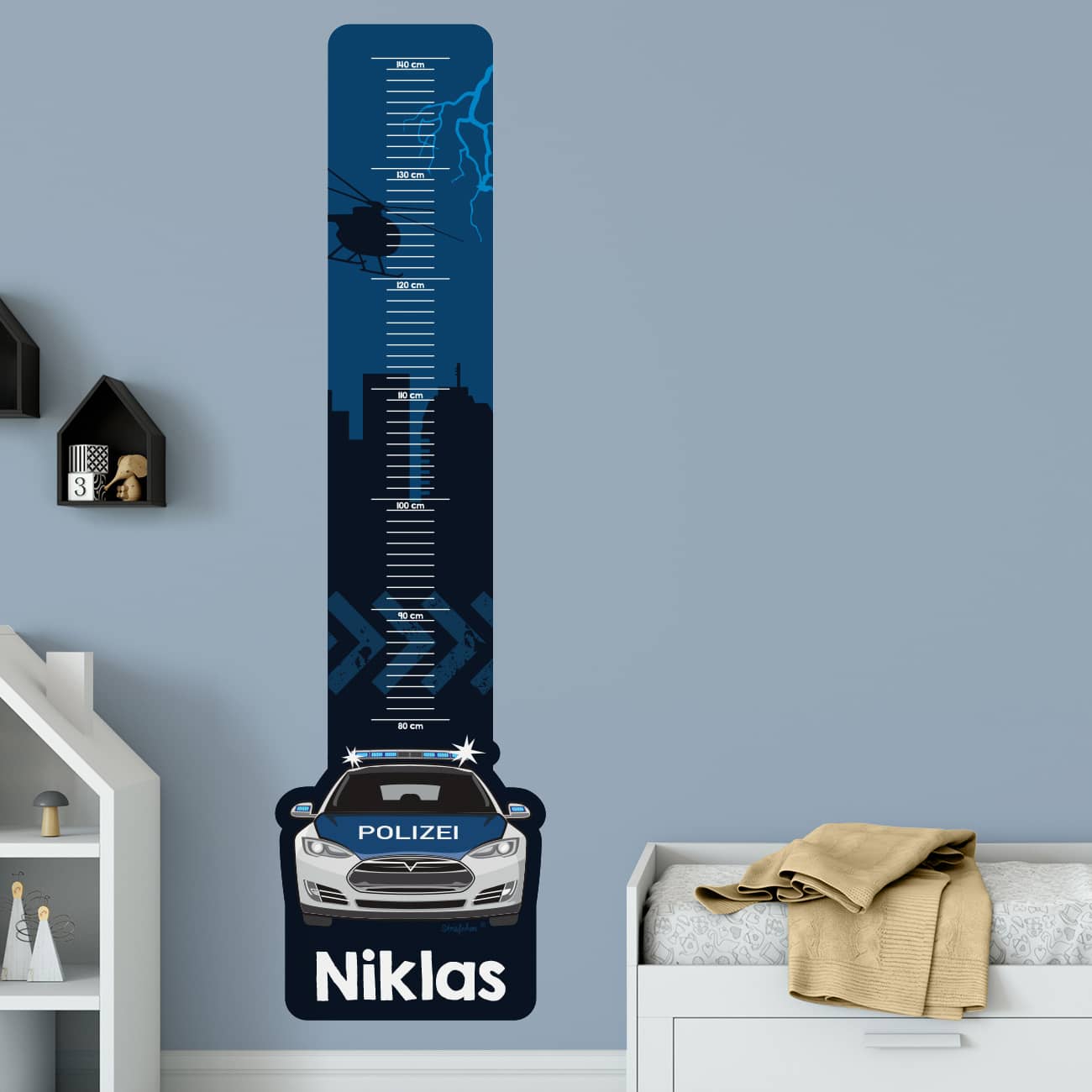 Polizei Messlatte für Kinderzimmer