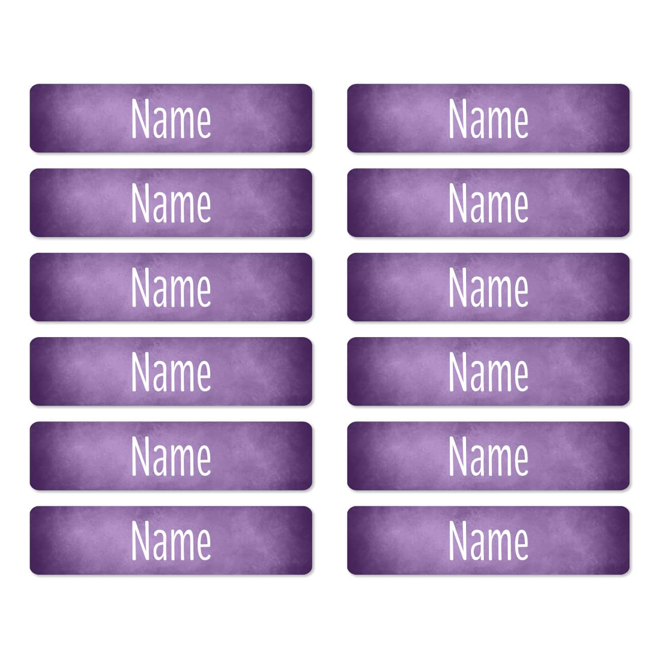 Namensaufkleber Lila