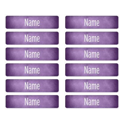 Namensaufkleber Lila