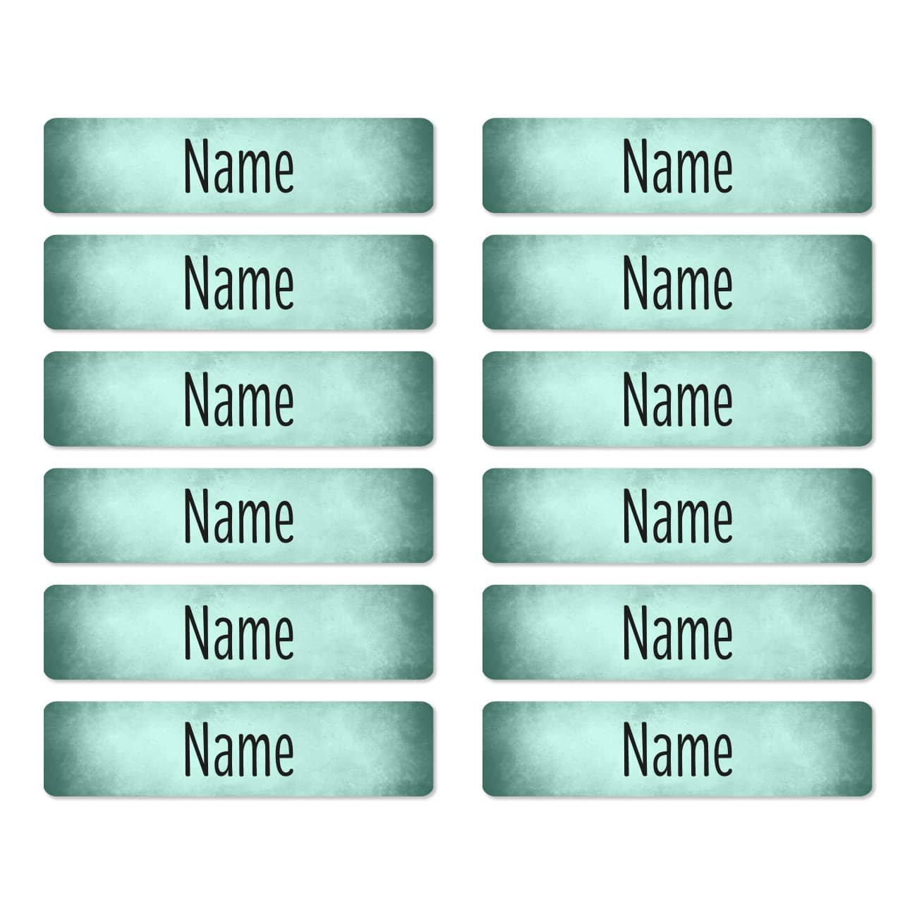 Namensaufkleber Mint