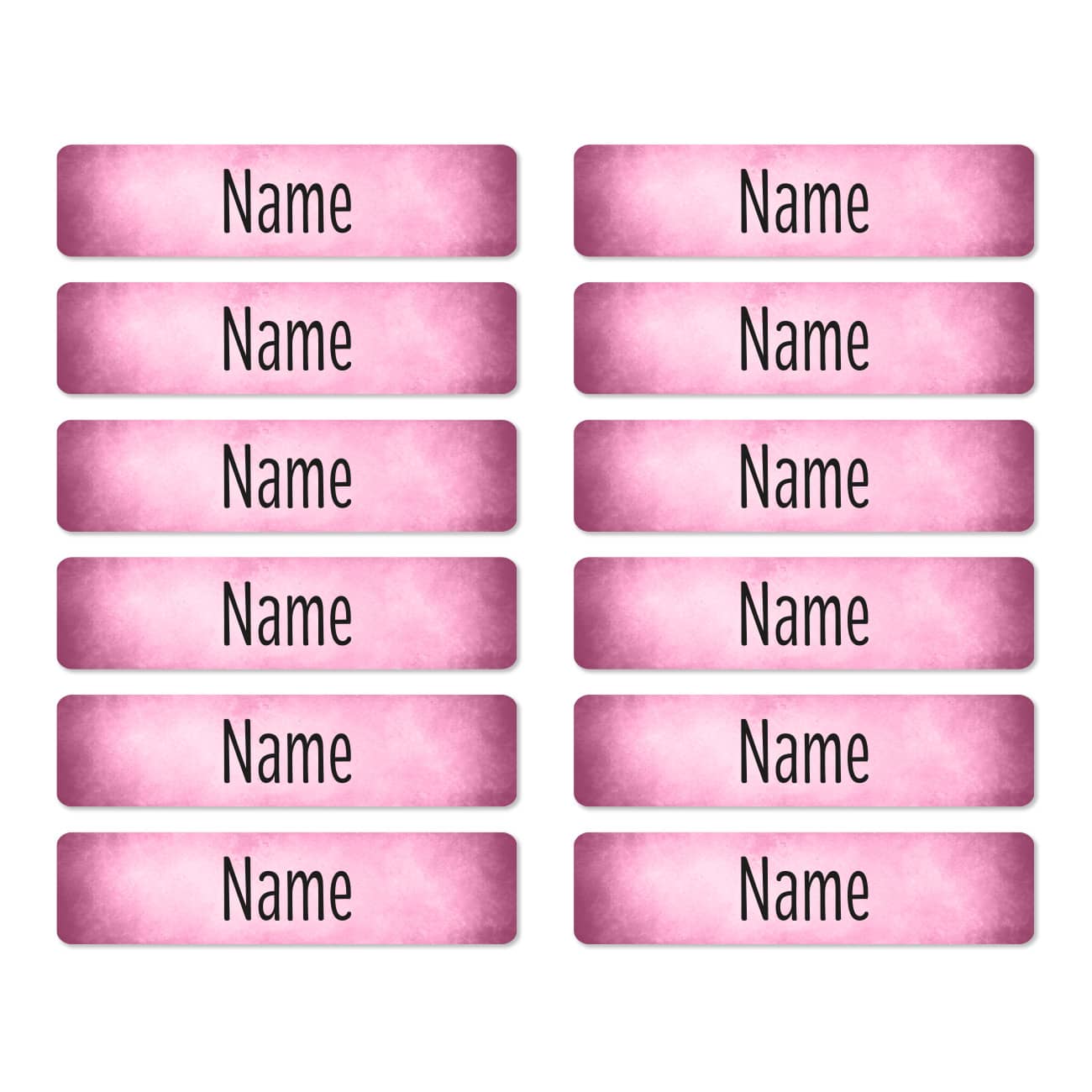 Namensaufkleber Rosa