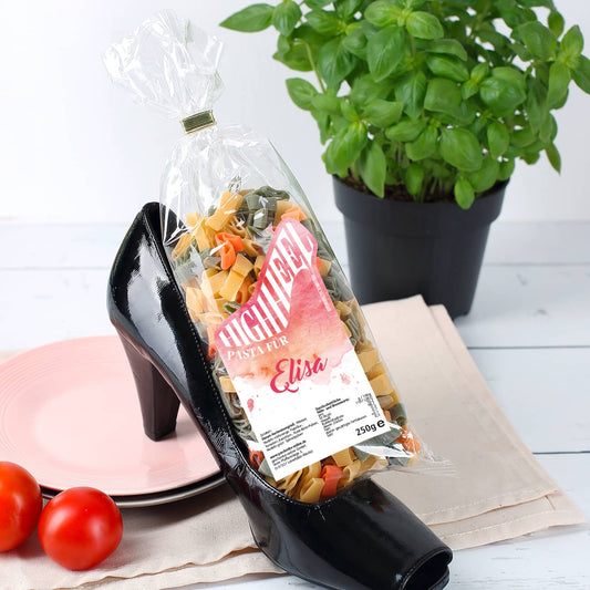 Nudeln "High Heels" mit Name
