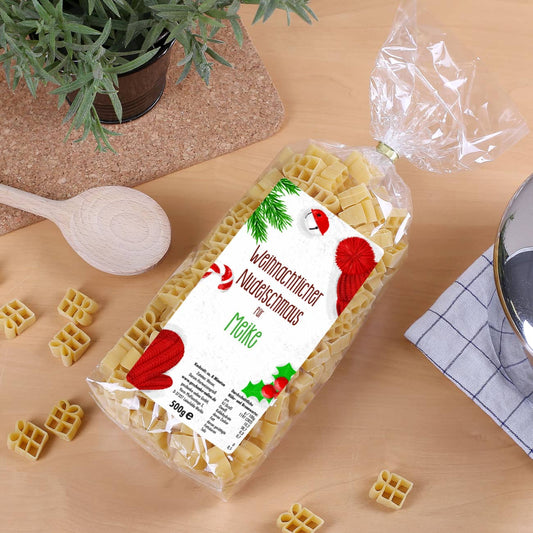 500 g Nudeln als Weihnachtsgeschenk