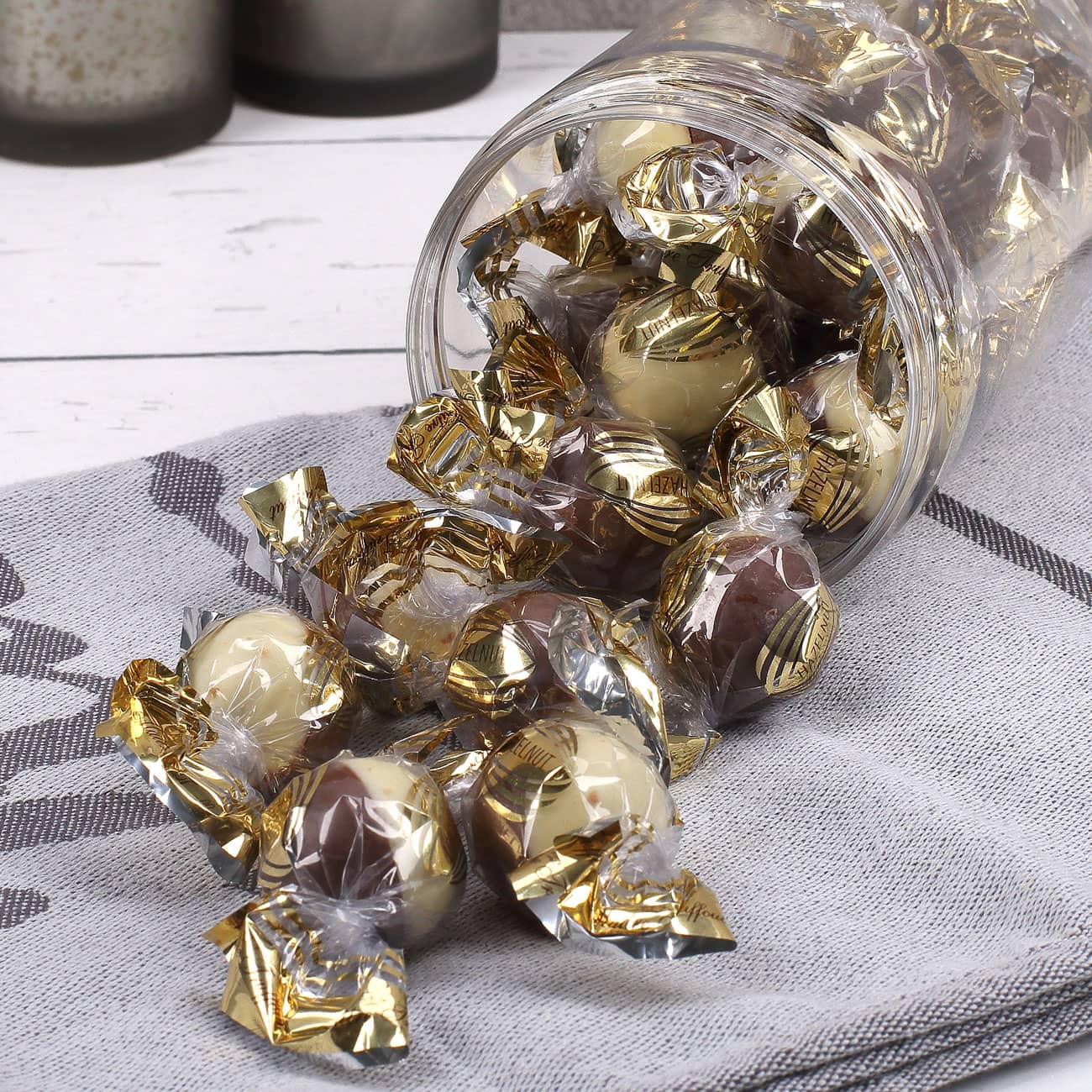 Pralinen einzeln verpackt.