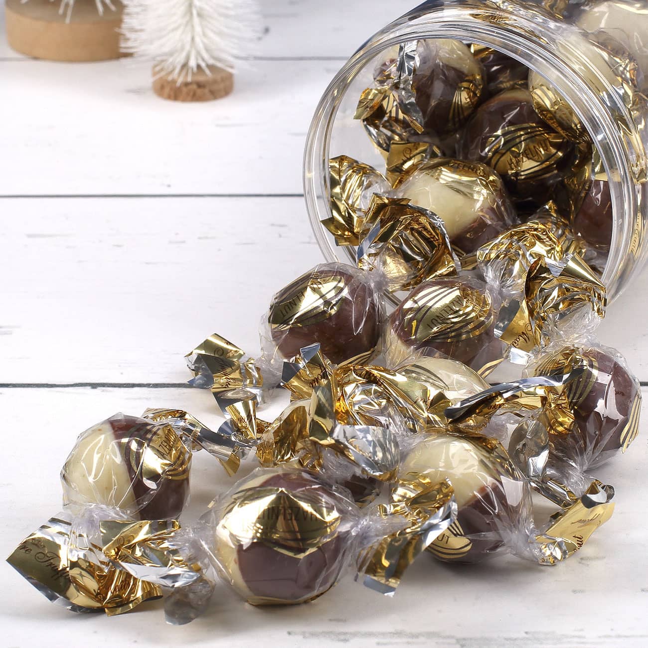 Leckere Pralinen in der Flasche