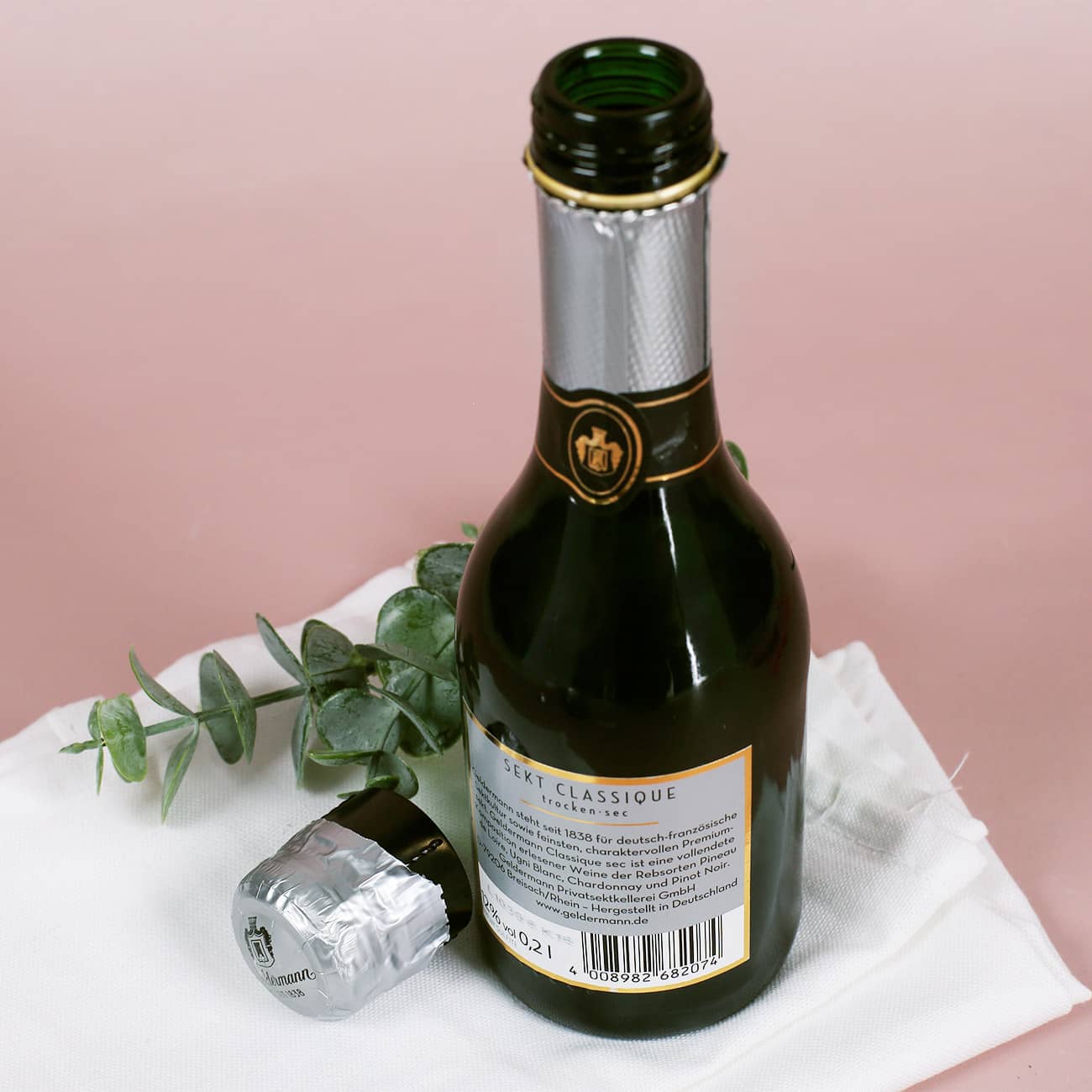 Geldermann Sektflasche trocken mit personalisiertem Etikett