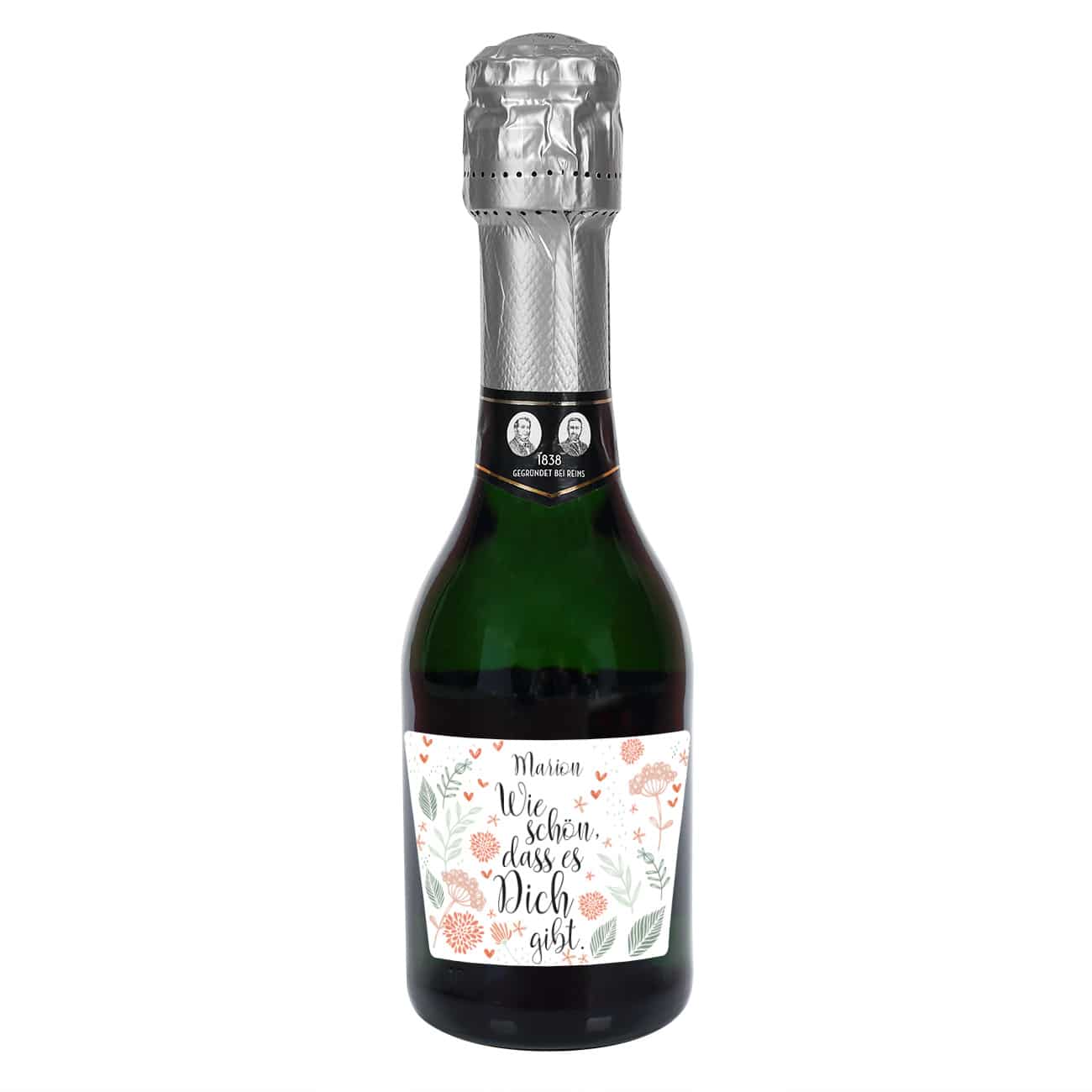 Personalisierte Sektflasche mit Name nach Wunsch