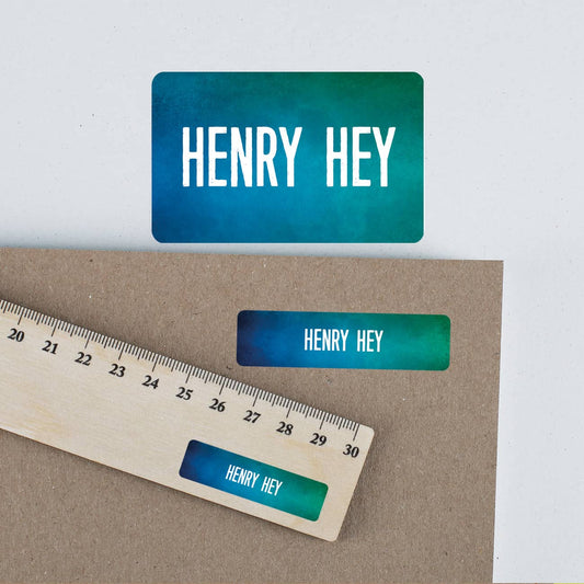 Namensaufkleber für die Schule