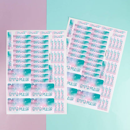 2 Bögen mit insgesamt 100 Aufkleber