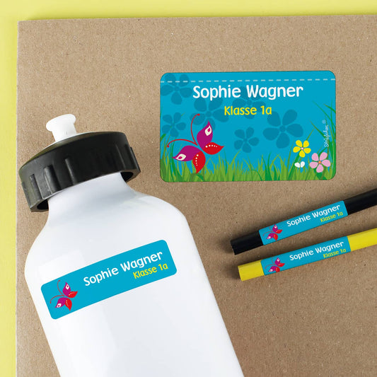 Aufkleber Set XXL mit Wunschnamen und Wunschzeile