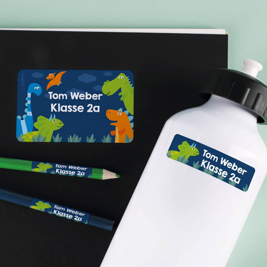 Namensetiketten Dinosaurier Name