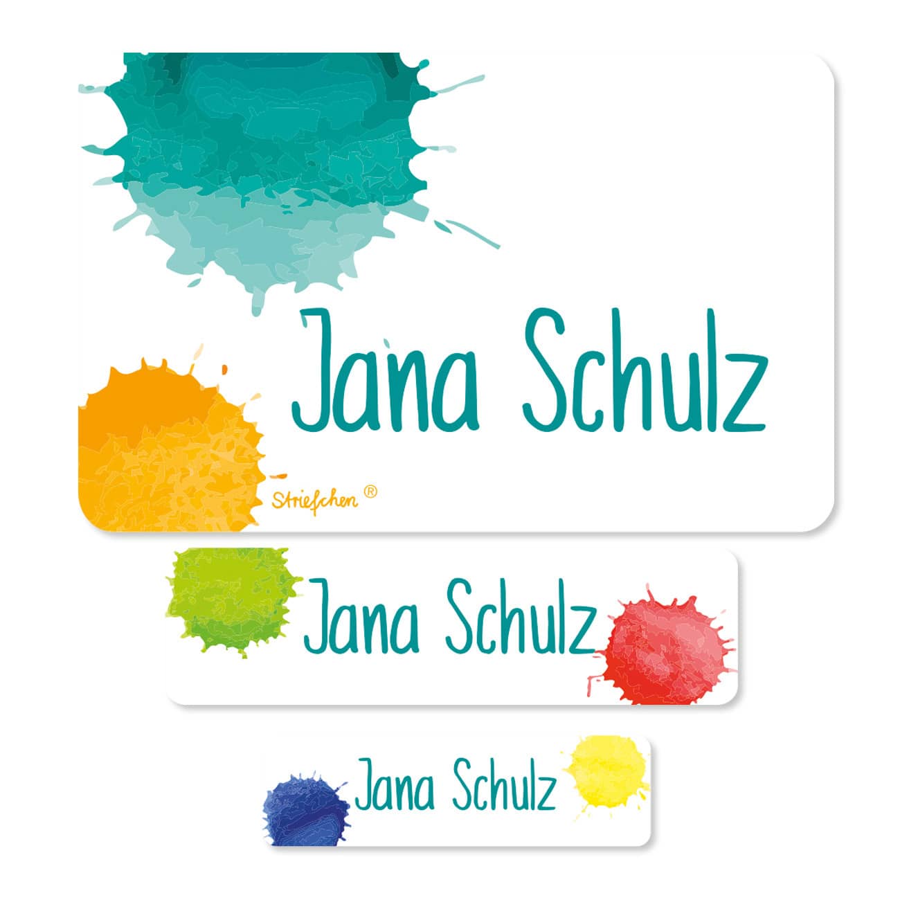 Namensaufkleber für Botdosen, Stifte und vieles mehr