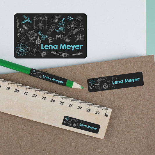Namensaufkleber für kleine und große WissenschaftlerNamensaufkleber für kleine und große Wissenschaftler