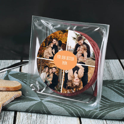 Vatertagsgeschenk mit Salami
