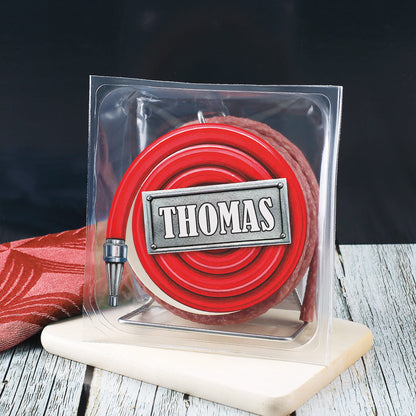 Wurst Schlauchtrommel mit Name - Snack Wurst - Feuerwehrschlauch