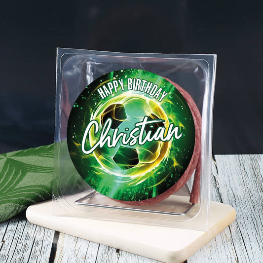 Kabeltrommel aus Salami für Fußballer