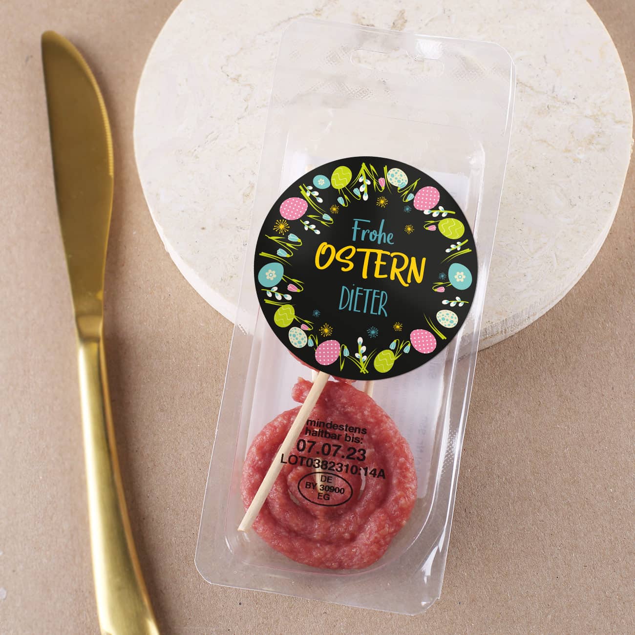 Herzhafter Snack zu Ostern mit Personalisereung