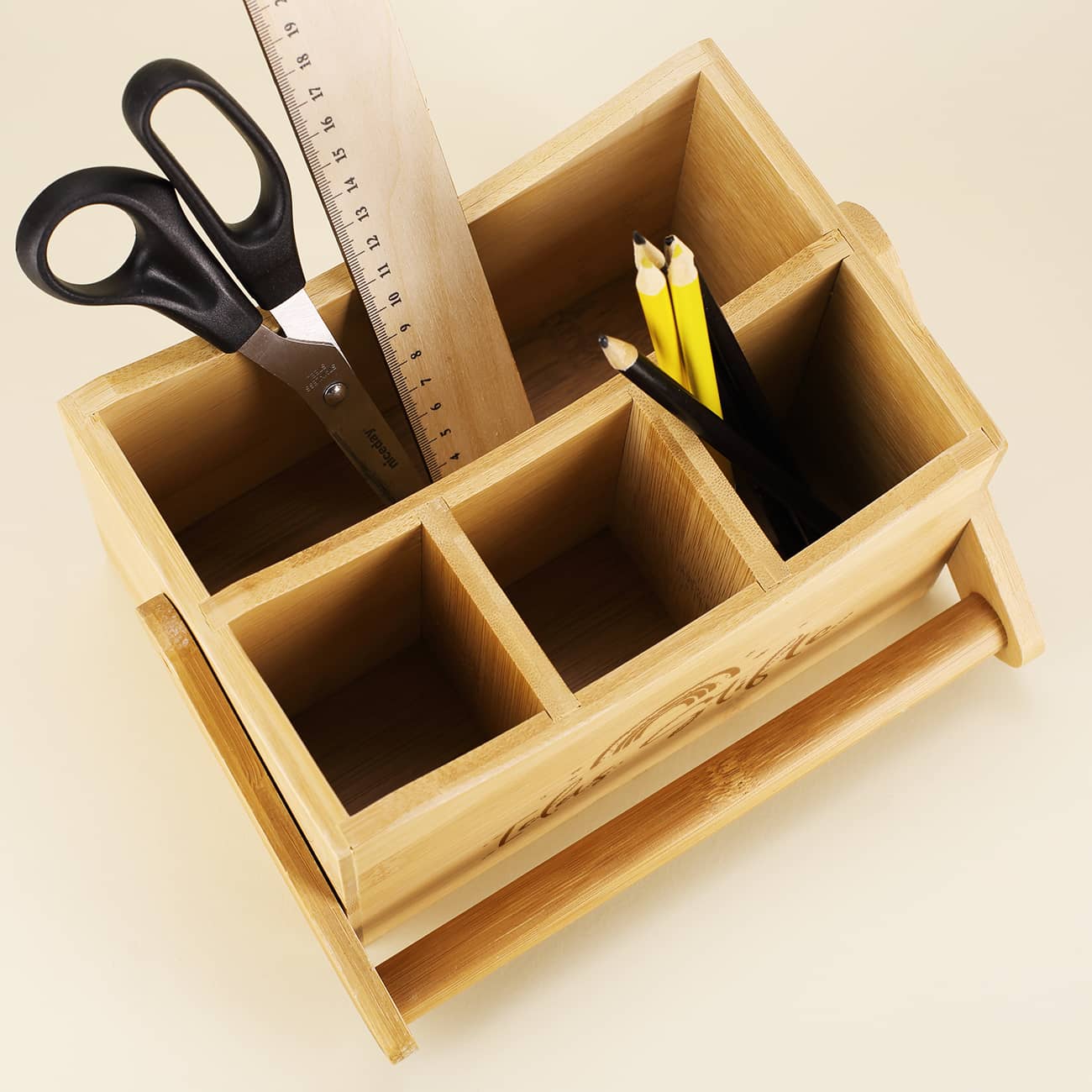 Bambusorganizer mit Gravur