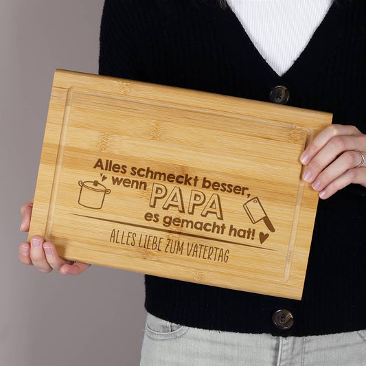 Schneidebrett mit persönlicher Gravur für viele Anlässe