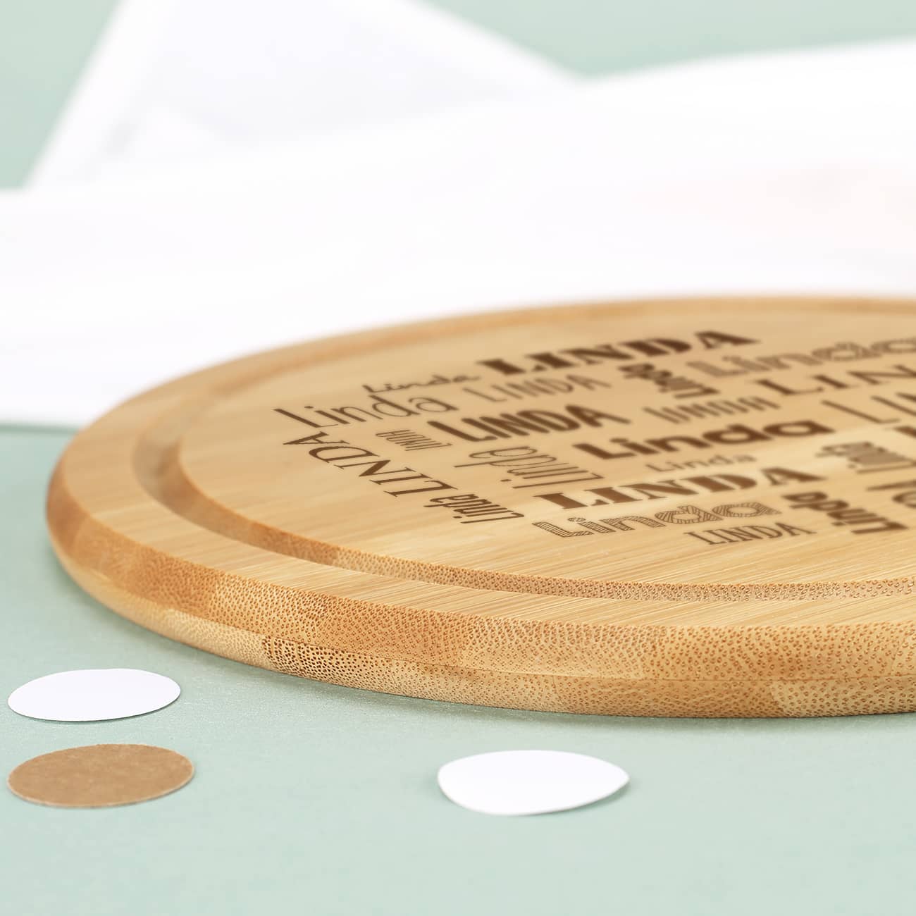 Bambusbrettchen mit Saftrille