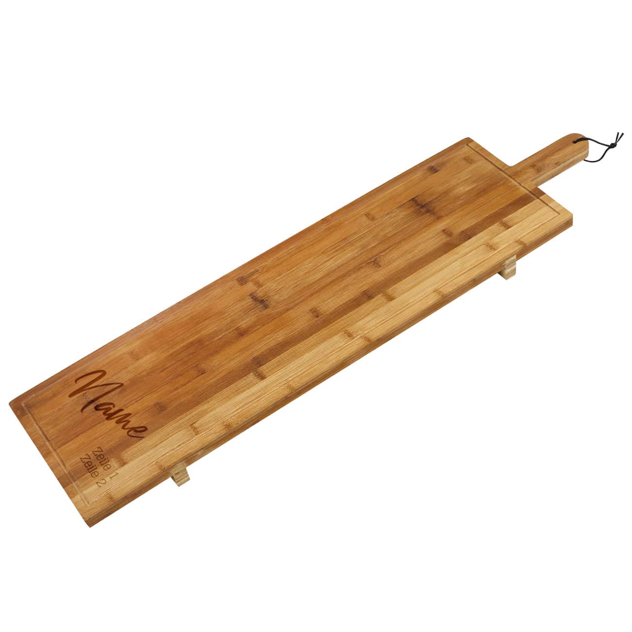 1 Meter Bambusbrett mit Gravur des Namens