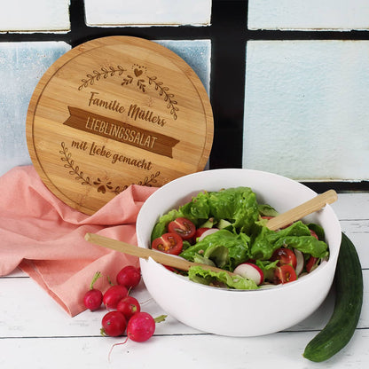 Salatschüssel inklusive Besteck