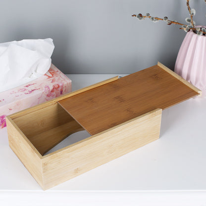 Zuhause ist es am Schönsten - Taschentuchbox mit Namensgravur