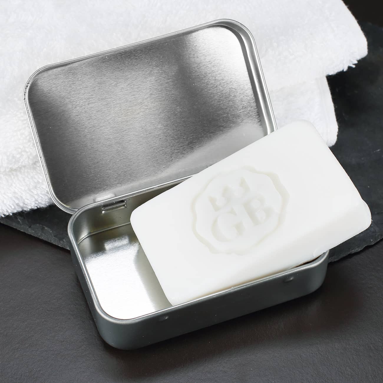 Gentleman Seife in gravierter Metall-Geschenkdose, 80g