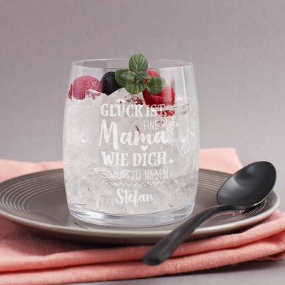 Whiskyglas - Glück ist eine Mama wie dich zu haben
