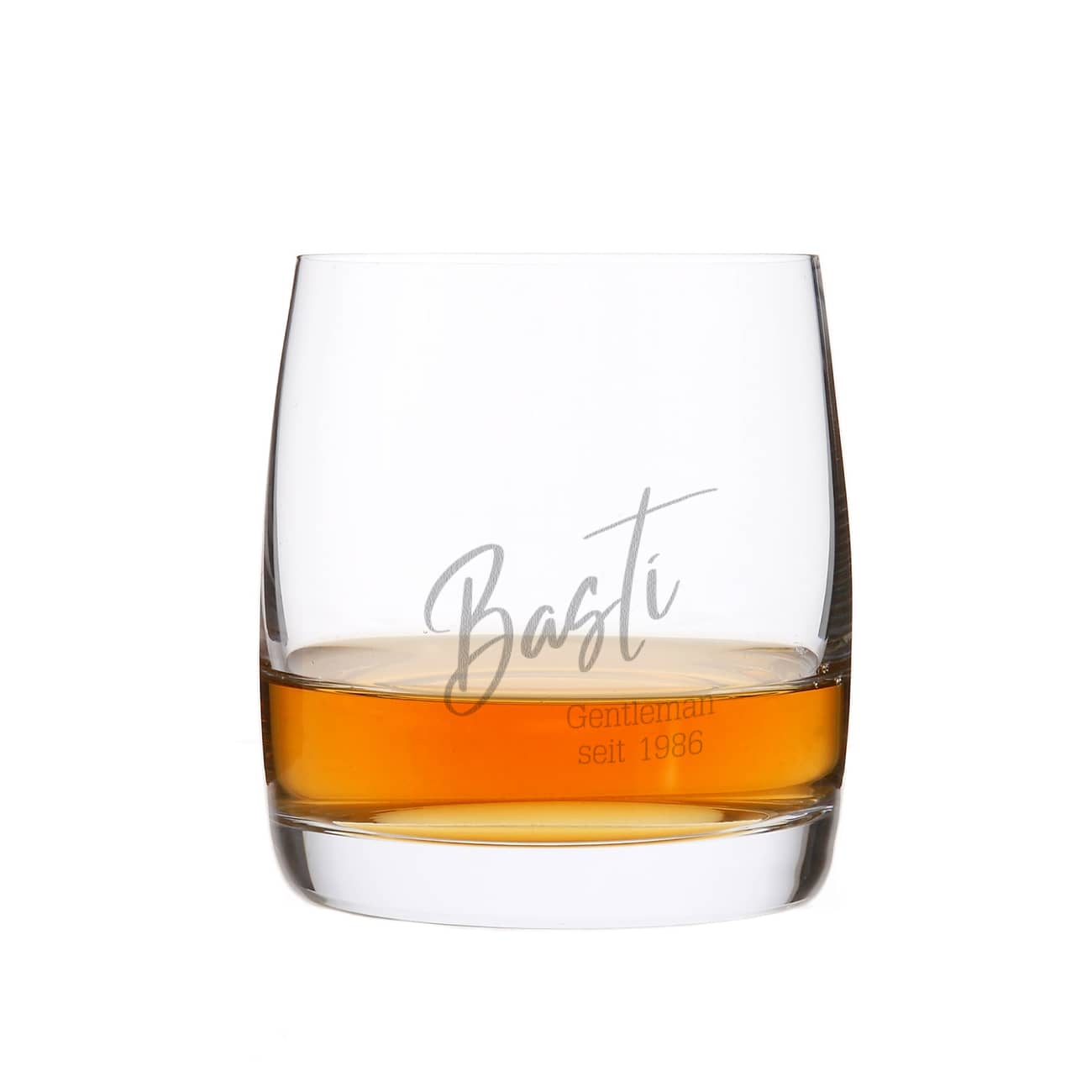 Whiskyglas mit Name und Wunschtexten