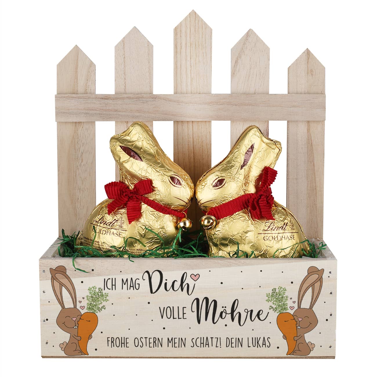 Bedruckt mit Text nach Wunsch