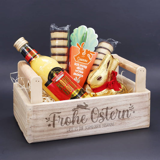 Personalisiertes Geschenkset zu Ostern mit Naschereien