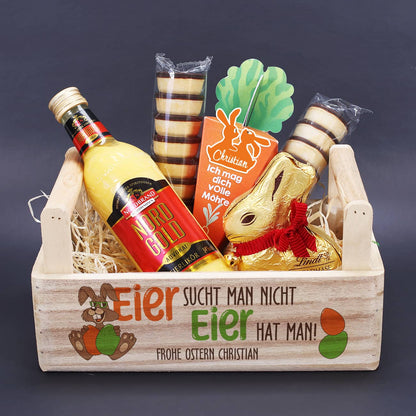 Geschenkset mit Schokolade & Eierlikör zu Ostern für Männer