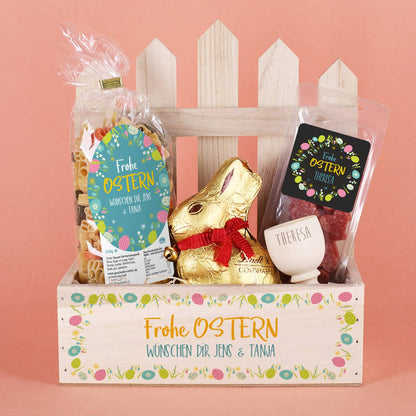 Geschenkkorb zu Ostern mit Personalisierung