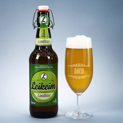 Oster-Geschenkset mit Bier und Bierglas