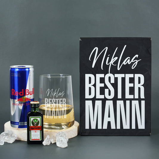 Bester Mann - personalisiertes Geschenkset für Männer für zahlreiche Anlässe