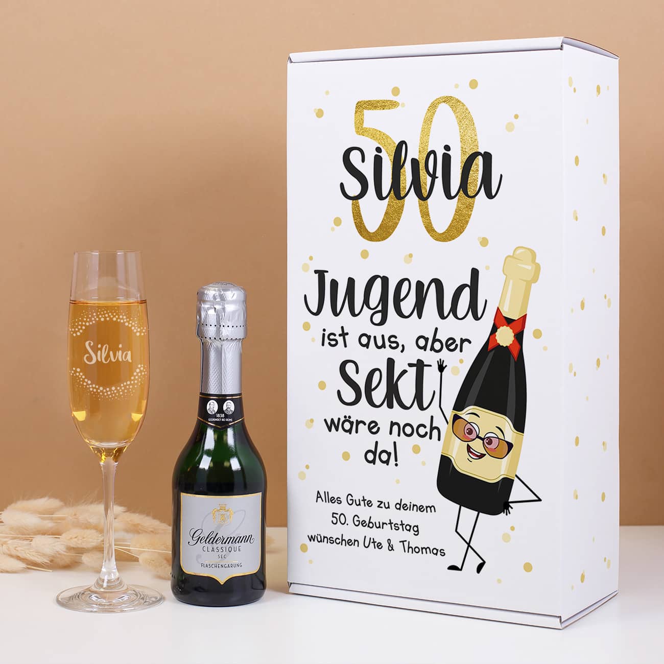 Personalisiertes Sekt Geschenkset zum Geburtstag