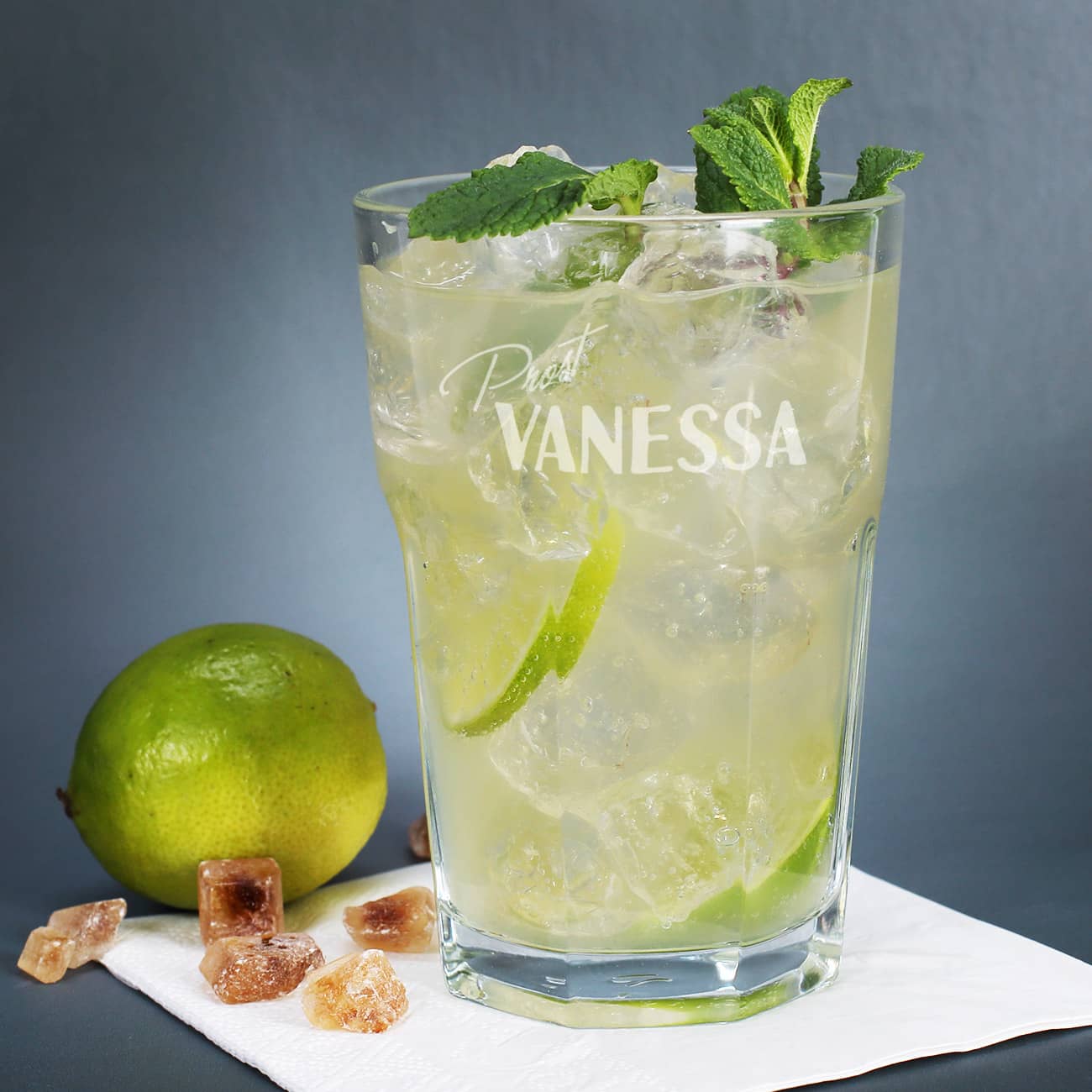 Graviertes Longdrinkglas