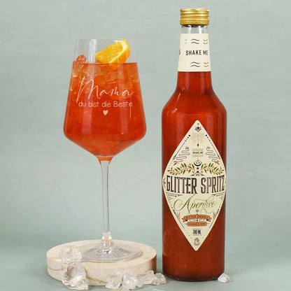 Graviertes Weinglas von Leonardo