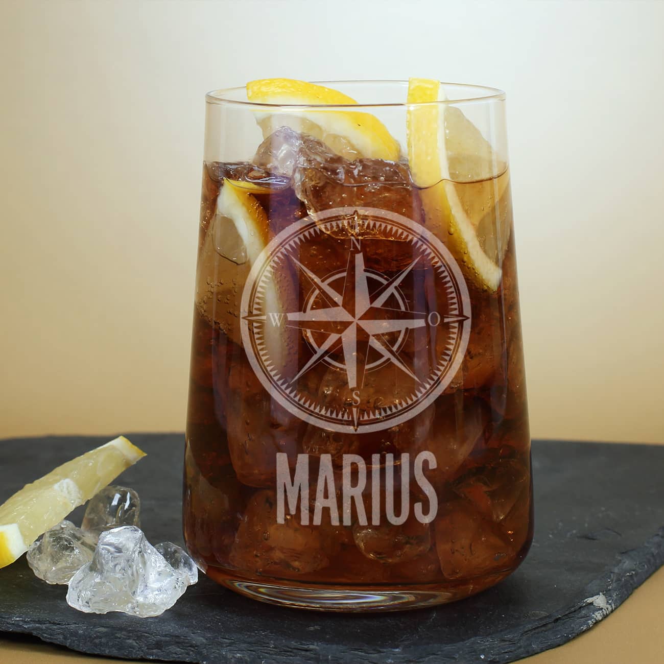 Trinkglas mit Namensgravur