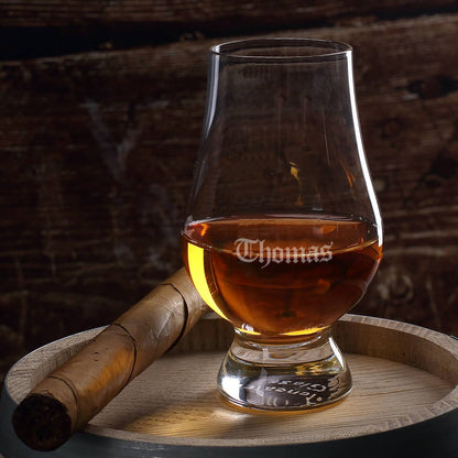 Graviertes Weinbrandglas