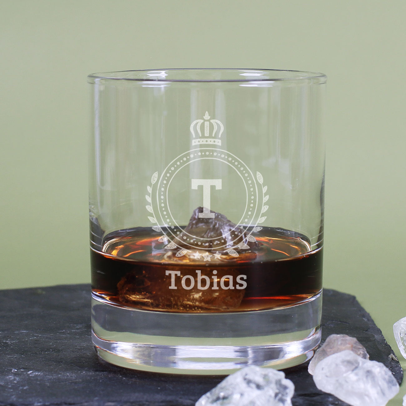Graviertes Whiskeyglas