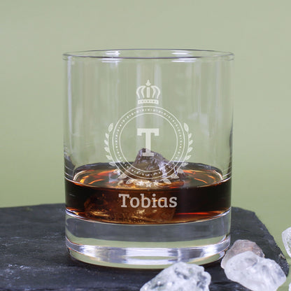 Graviertes Whiskeyglas