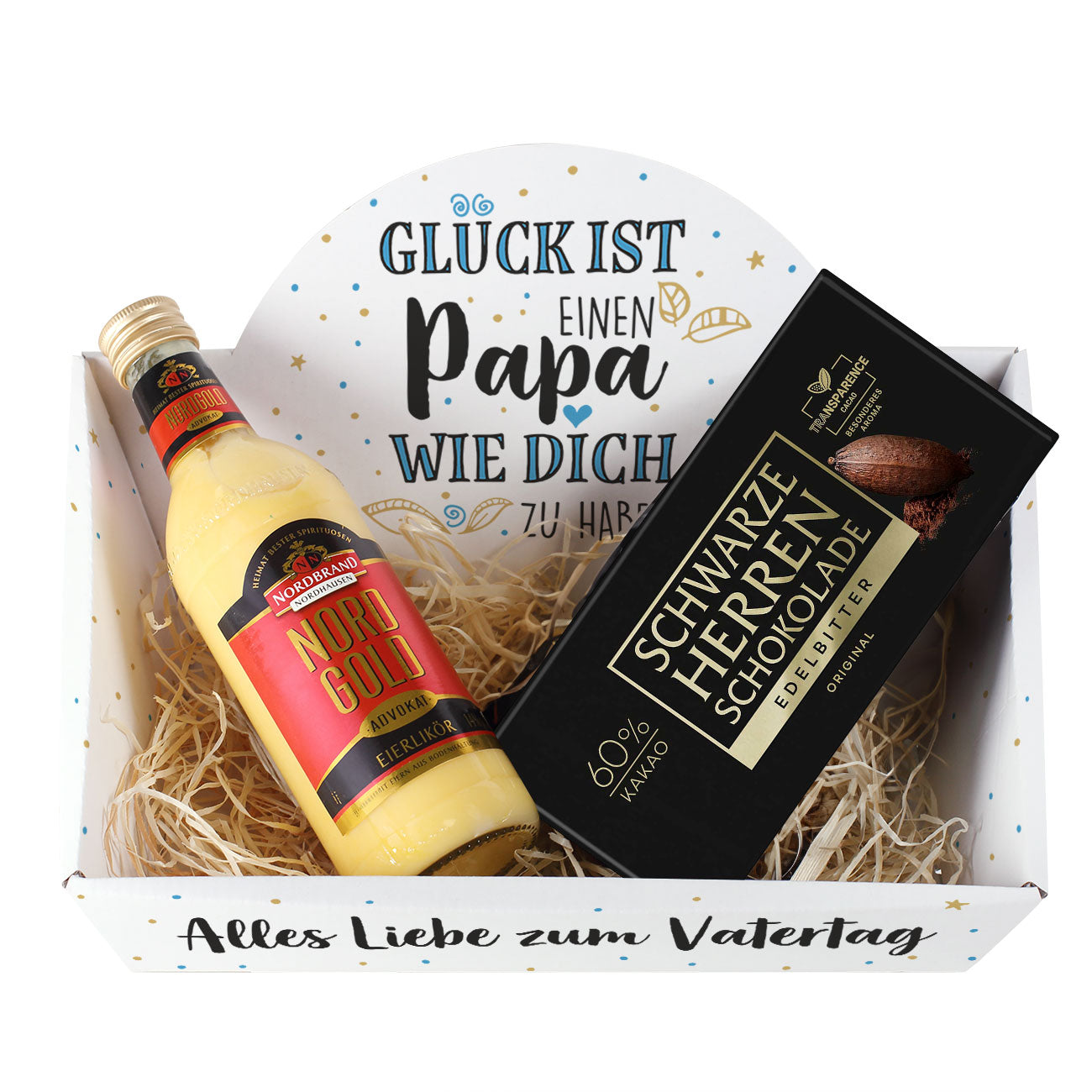 Persönlicher Geschenkkorb für den besten Papa - mit verschiedenen Füllungen