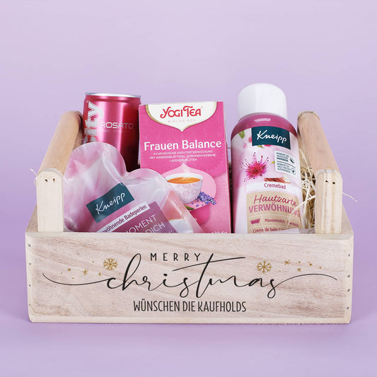 Persönlicher Geschenkkorb zu Weihnachten