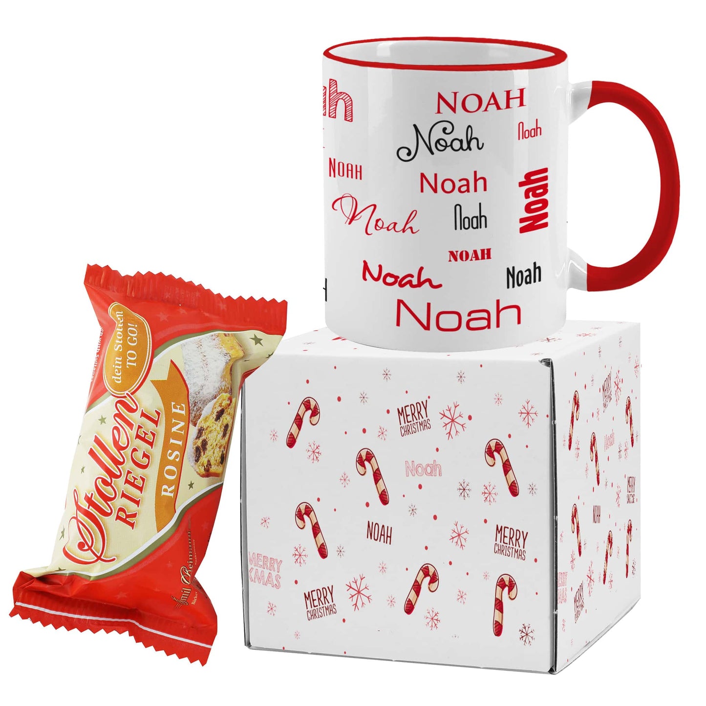 Weihnachtliches Geschenkset mit Name personalisiert