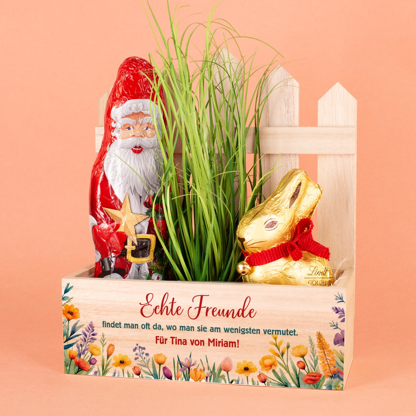 Ungewöhnliche Freundschaft – Schokoladige Überraschung im Pflanzkorb zu Ostern & Weihnachten