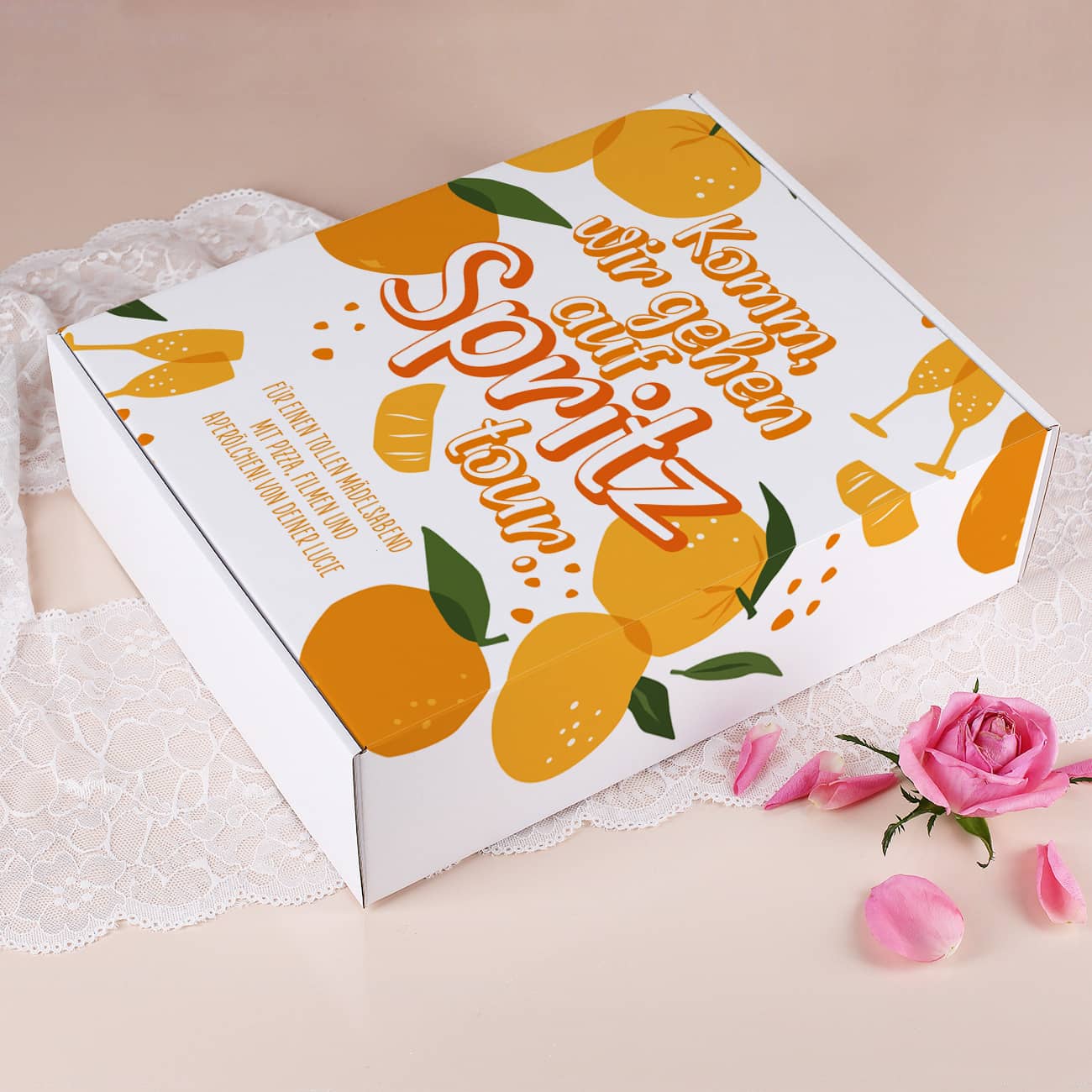 Geschenkbox mit persönlichem Aufdruck