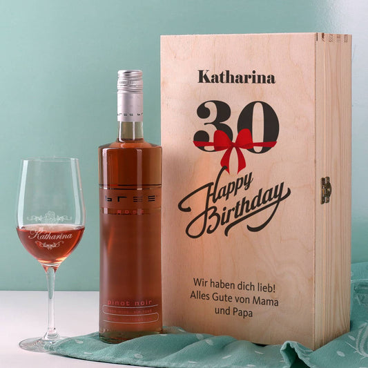 Wein-Geschenkset zum 30. Geburtstag